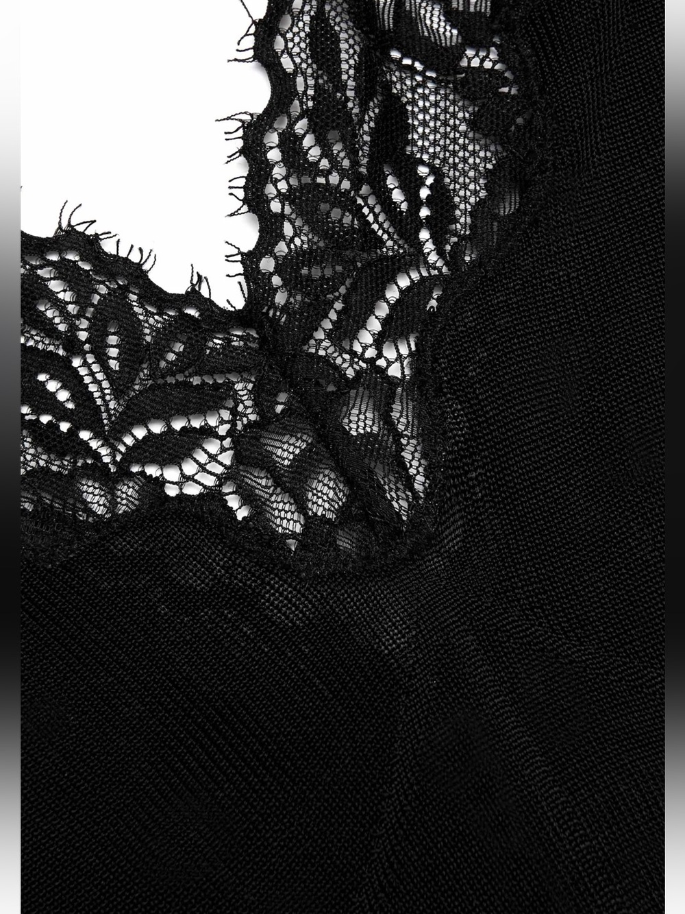 Self-Portrait BLACK VISCOSE KNIT MAXI DRESS - Picture 6 of 8